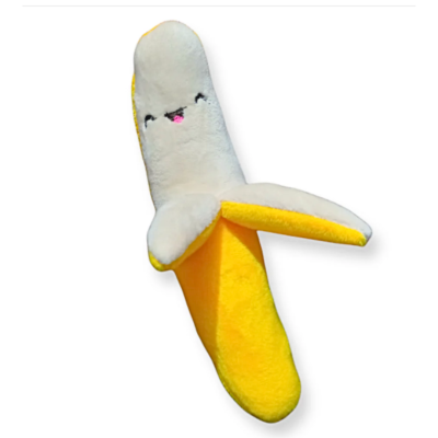 Peluche Banano para Perros – Diversión resistente y diseño adorable