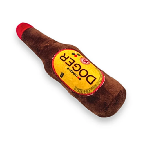 Cerveza Doger Peluche Doger para Perros – Diversión con estilo para tu mejor amigo