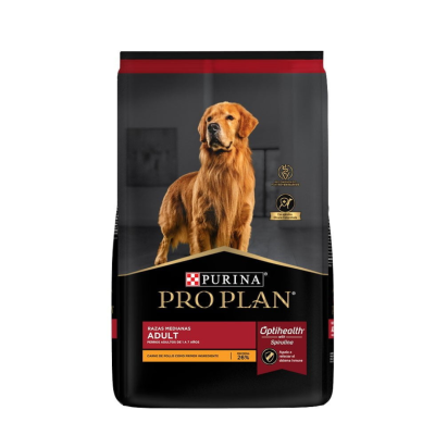 Proplan Adulto Razas Medianas con Optihealth: nutrición avanzada para perros activos y saludables de 1 a 7 años.