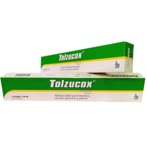 Tolzucox – Toltrazuril suspensión oral indicada para la prevención y tratamiento de coccidiosis en animales terneros, corderos, lechones neonatos y perros.
