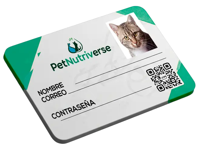 imagen de un carnet petnutriverse mi cuenta