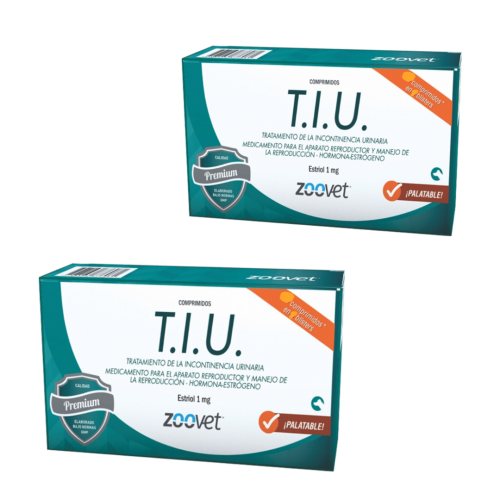 TIU 2 TIU – Estriol : tratamiento hormonal a base de estriol para la prevención de las incontinencias urinarias en perras de origen hormono privas.