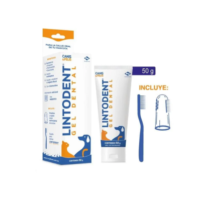 Lintodent Gel Dental para perros y gatos – control de placa, encías sanas y reducción del mal aliento.