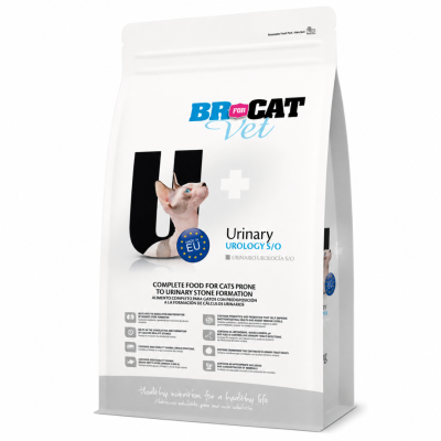 alimento urinario para gatos BR Urinary comida para gatos con cristales urinarios y cálculos de estruvita